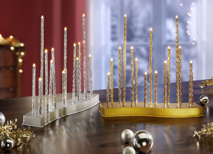 Weihnachten - Stableuchte aus Metall, in Farbe GOLD Ansicht 2