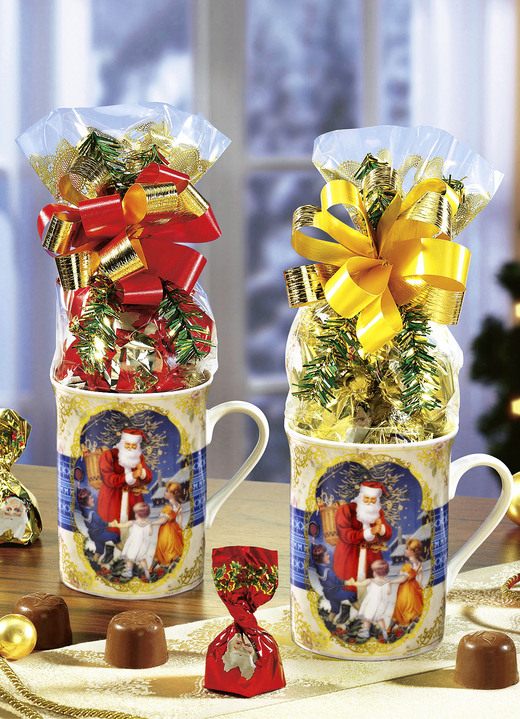 - Tassen Weihnachtstraum, 2er-Set, mit süßer Füllung, in Farbe