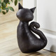 Wohnaccessoires - Türstopper in Form einer Katze, in Farbe SCHWARZ – Farbe SCHWARZ – Ansicht 2