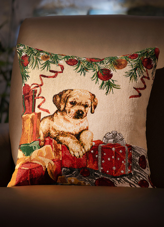 - Kissenbezug Hund mit Geschenken, in Farbe BUNT