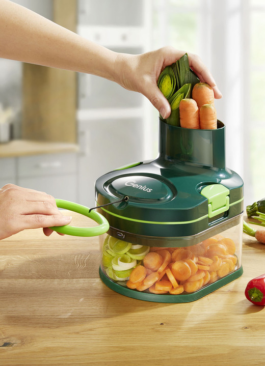 TV-Werbung - Genius Nicer Dicer Pegasus zum Reiben und Schneiden ganz ohne Strom, in Farbe GRÜN Ansicht 1
