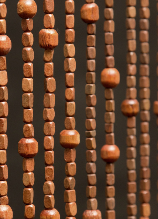 Sichtschutz und Sonnenschutz - Holzperlenvorhang Ganges, in Farbe BRAUN Ansicht 2