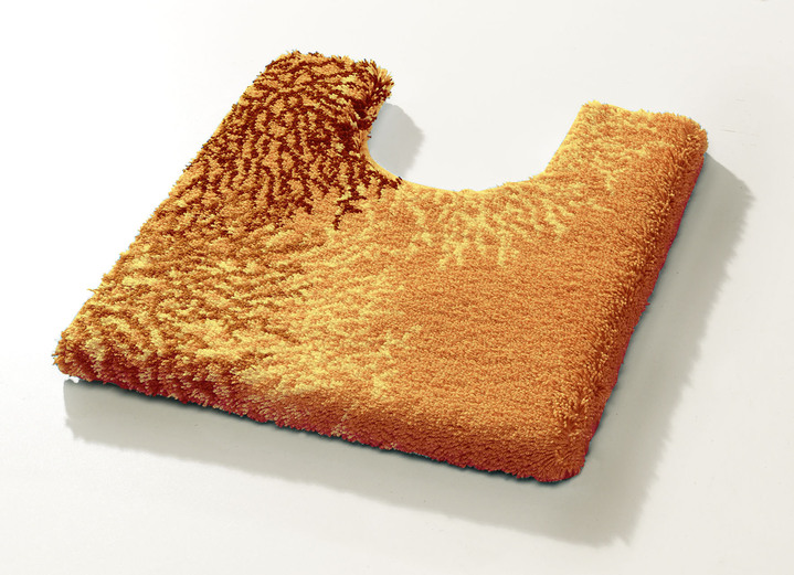 Badgarnituren - Badgarnitur von Grund, rutschhemmende Rückseite, in Größe 100 (Vorleger halbrund, 50x 80 cm) bis 112 (WC-Deckelbezug, 47x 50 cm), in Farbe TERRA Ansicht 1
