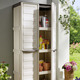 Gartenmöbel - Praktische Gartenschränke mit Stahlscharnieren, in Farbe BEIGE-TAUPE, in Ausführung Gartenschrank, klein – Farbe BEIGE-TAUPE – Ansicht 1