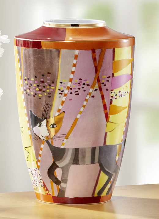 - Vasen von Rosina Wachtmeister aus dem Hause Goebel, in Farbe BUNT, in Ausführung Vase Sottosopra
