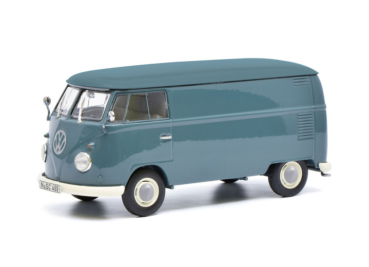 - VW T1 Kasten aus Zinkdruckguss, in Farbe BLAU