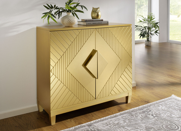 Sideboards & Kommoden - Teilmassive Kommode, in Farbe GOLD