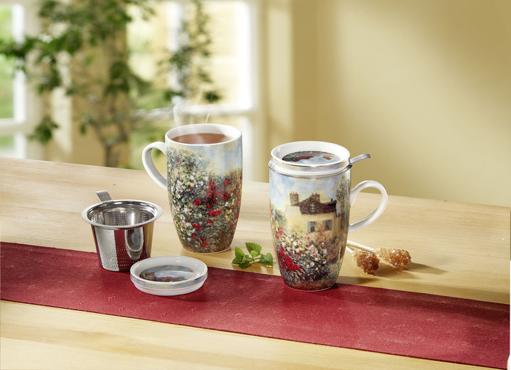 Geschenkideen - Goebel Teetasse mit Sieb, in Farbe BUNT