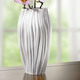 Wohnaccessoires - Vase aus hochwertigem Biskuitporzellan, in Farbe WEISS – Farbe WEISS – Ansicht 2