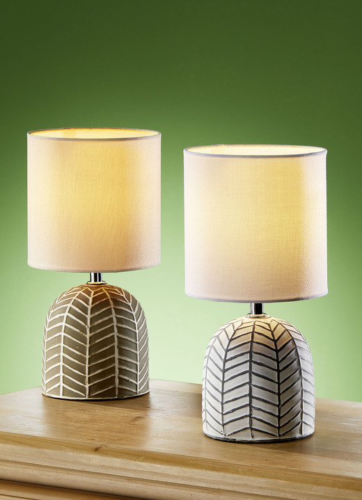 - Keramik-Tischleuchte, in Farbe WEISS Ansicht 2