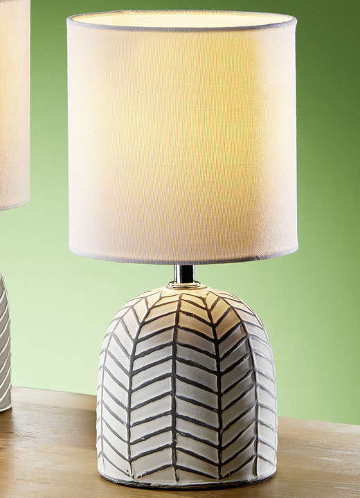 Lampen & Leuchten - Keramik-Tischleuchte, in Farbe WEISS Ansicht 1