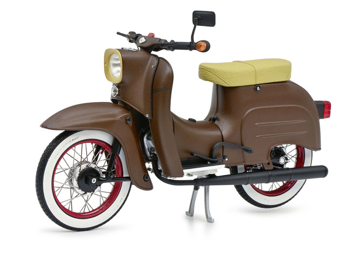 Sammlermodelle - Simson KR51/1 CUSTOM II in edlem Braun-Metallic, in Farbe BRAUN