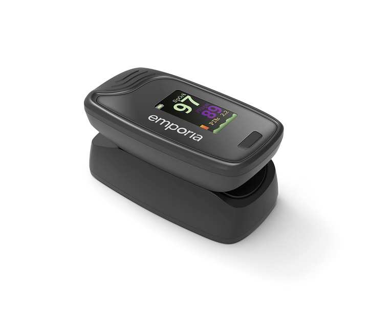 Blutdruckmessgeräte - emporia Fingerpuls-Oximeter, in Farbe SCHWARZ