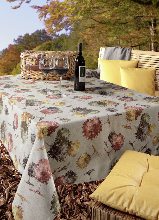 Gartentischdecken - Tischdecke mit Fleckschutz-Ausrüstung , in Größe 103 (Läufer, 40x140 cm) bis 190 (Tischdecke oval, 138x190 cm), in Farbe MULTICOLOR