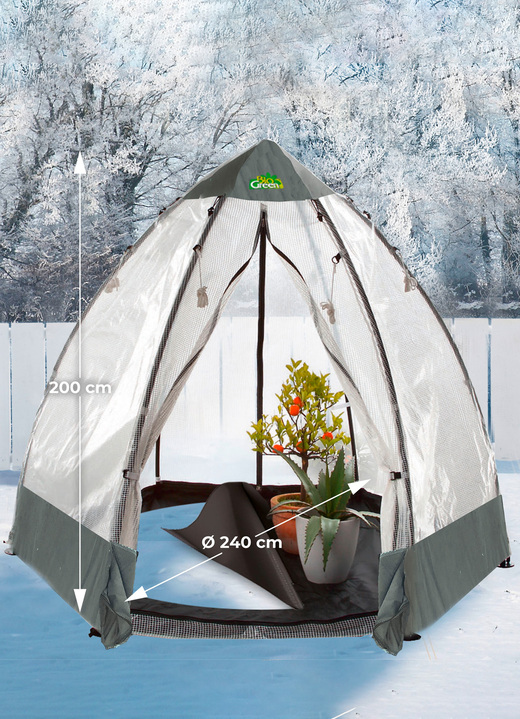 Gartenzubehör - Tropical Island Pflanzenzelt / Zubehör: Perfekter Schutz bei Wind und Wetter, in Farbe DURCHSICHTIG, in Ausführung Pflanzenzelt, L130xB130cm Ansicht 12