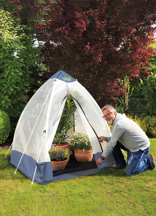 Gartenzubehör - Tropical Island Pflanzenzelt / Zubehör: Perfekter Schutz bei Wind und Wetter, in Farbe DURCHSICHTIG, in Ausführung Pflanzenzelt, L130xB130cm Ansicht 2