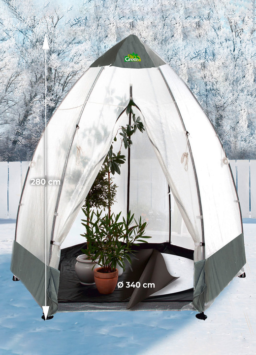 Gartenzubehör - Tropical Island Pflanzenzelt / Zubehör: Perfekter Schutz bei Wind und Wetter, in Farbe DURCHSICHTIG, in Ausführung Pflanzenzelt, L130xB130cm Ansicht 17