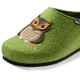 Weihnachten - Kuschelwarmer Hausschuh aus Wollfilz, in Größe 036 bis 042, in Farbe GELB – Farbe GRÜN – Ansicht 1