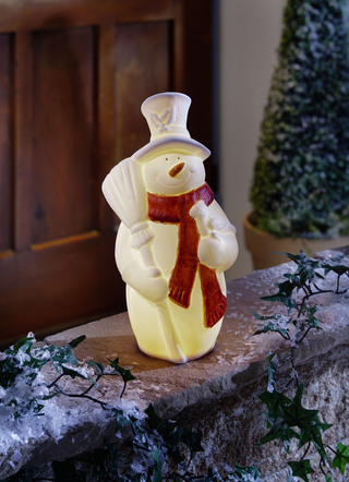 Schneemann mit LED-Beleuchtung