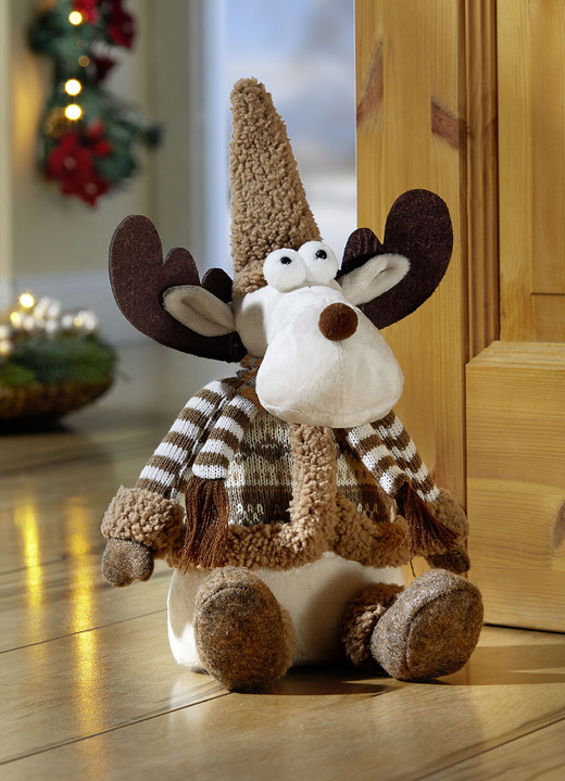 Weihnachtliche Dekorationen - Türstopper Elch, in Farbe BRAUN
