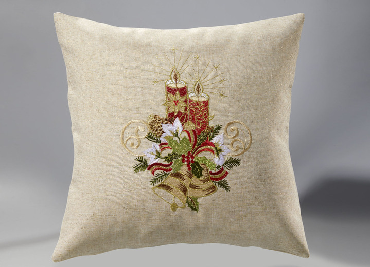 - Tisch- und Raumdekoration, in Größe 101 (Deckchen oval, 35x 50 cm) bis 404 (Kissenbezug, 40x 40 cm), in Farbe BRAUN-BUNT Ansicht 2