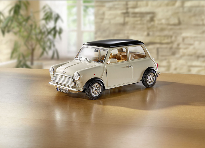 Sammlermodelle - Mini Cooper (1969), in Farbe BEIGE-SCHWARZ