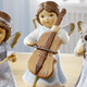 - Engel aus Porzellan aus dem Hause Goebel, in Farbe BLAU, in Ausführung Engel Cello Musik – Farbe BLAU – Ansicht 1