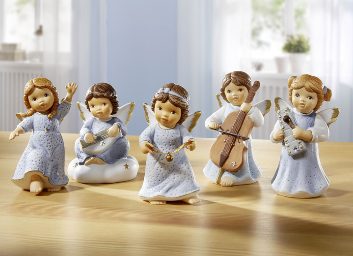 - Engel aus Porzellan aus dem Hause Goebel, in Farbe BLAU, in Ausführung Engel Himmelstanz Ansicht 2