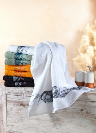 Handtücher - Flauschig weiche Frottier-Serie , in Größe 200 (1 Handtuch, 50x100 cm) bis 205 (5-teiliges Sparset), in Farbe WEISS