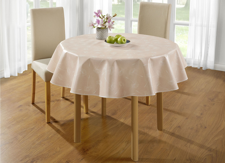Tischdecken - Wachstuch-Tischdecke mit Pusteblumen-Motiv, in Größe 108 (Tischdecke, 80/ 80 cm) bis 190 (Tischdecke oval, 140/190 cm), in Farbe ROSÉ Ansicht 6