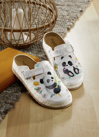 Bequemer Clog mit niedlichem Panda-Druck