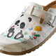 Hausschuhe - Bequemer Clog mit niedlichem Panda-Druck, in Größe 036 bis 042, in Farbe WEISS-BEIGE – Farbe WEISS-BEIGE – Ansicht 2