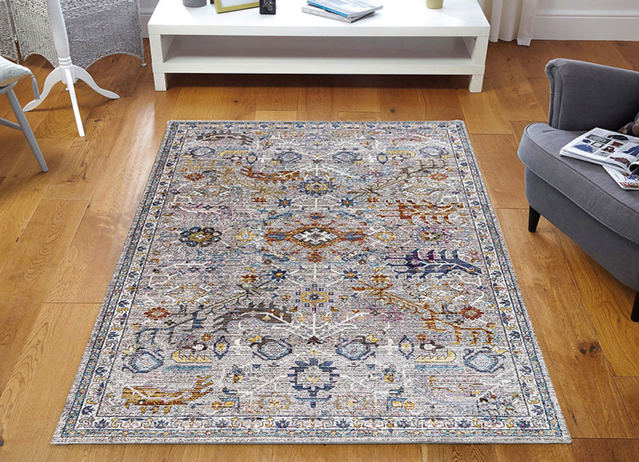 Modern - Brücken und Teppiche aus Flachgewebe mit aufwendiger Dessinierung, in Größe 113 (Brücke, 80x150 cm) bis 306 (Teppich, ø 200 cm), in Farbe BUNT, in Ausführung Dessin 1 Ansicht 5