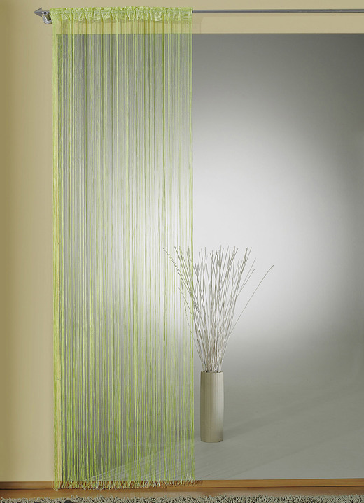 Modern - Fadenstore für Gardinenstange und -schiene, in Größe 305 (H160xB 98 cm) bis 310 (H245xB148 cm), in Farbe GRÜN Ansicht 1