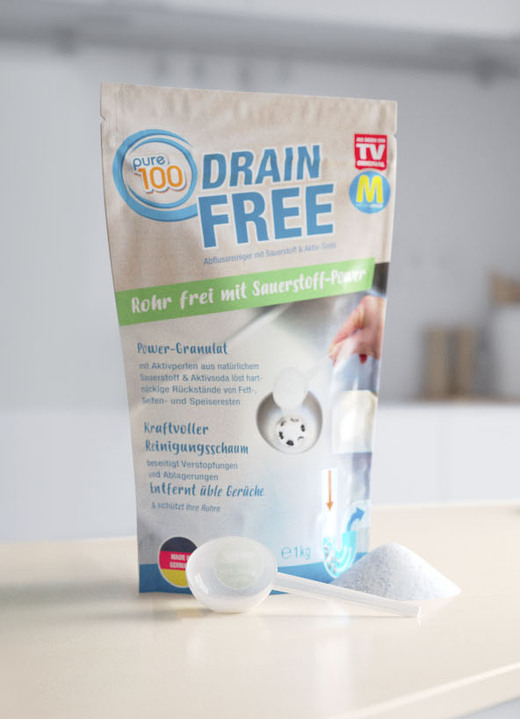 - Pure100 Drainfree Power-Abflussreiniger, in Farbe  Ansicht 1