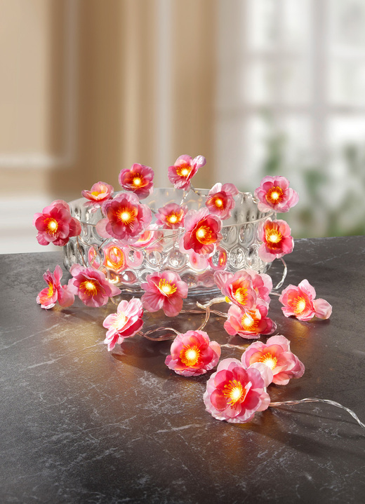 - Lichterkette Pfirsichblüten, in Farbe ROSA Ansicht 1