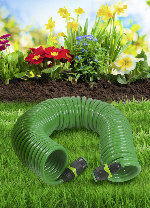 Gartenzubehör - Magic Flex Spiralschlauch, in Farbe GRÜN Ansicht 1