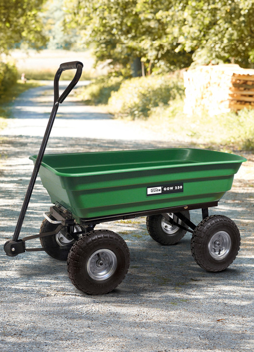 Gartenzubehör - Gartenwagen von Güde mit Kippfunktion Ansicht 3 Gartenzubehör - Gartenwagen von Güde mit Kippfunktion, in Farbe GRÜN-SCHWARZ, in Ausführung Klein, 55 l Ansicht 3