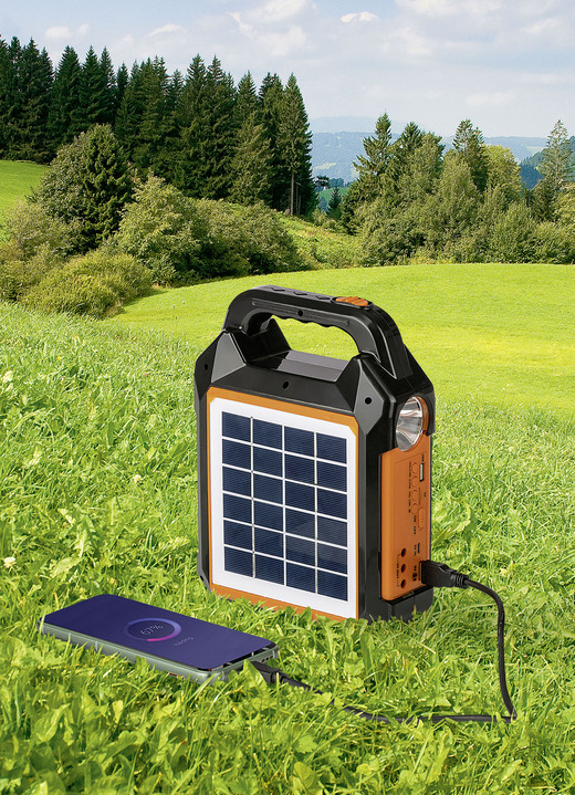 Freizeitspaß - Solar-Power-Kit von EASYmaxx, in Farbe SCHWARZ-ORANGE Ansicht 1