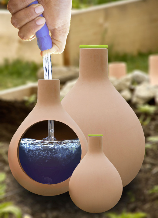 Gartenzubehör - Hydro-Max Bewässerungssystem, in Farbe TERRAKOTTA, in Ausführung Hydro-Max S, 1 Liter Wasserspeicher Ansicht 1