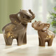 Figuren - Goebel Elefant mit Echtgoldauflage – Farbe BRAUN – Ansicht 2 Figuren - Goebel Elefant mit Echtgoldauflage, in Farbe BRAUN, in Ausführung Elefant Pika Pika – Farbe BRAUN – Ansicht 2