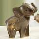 Figuren - Goebel Elefant mit Echtgoldauflage – Farbe BRAUN – Ansicht 1 Figuren - Goebel Elefant mit Echtgoldauflage, in Farbe BRAUN, in Ausführung Elefant Pika Pika – Farbe BRAUN – Ansicht 1