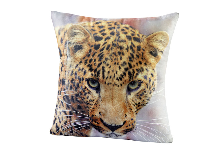Kissenbezüge - Kissenbezüge mit Raubtiermotiv, in Farbe LEOPARD, in Ausführung Kissenbezug Leopard Ansicht 1
