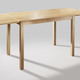 Tische - Esstisch aus massiver Buche mit Auszug, in Farbe NATUR, in Ausführung klein – Farbe NATUR – Ansicht 1
