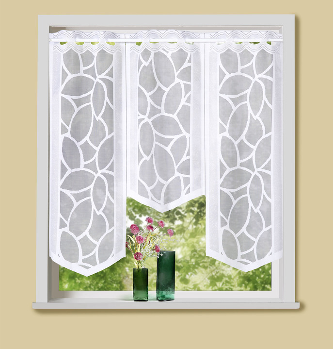 Fensterbehang mit Stangendurchzug, 3-teilig - Gardinen | Brigitte Hachenburg | Fertiggardinen