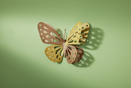 Wanddekoration Schmetterling aus Metall