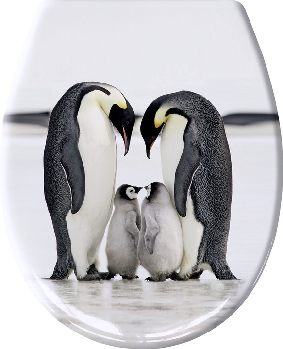 WC-Sitz mit Pinguin-Motiv - Badezimmer