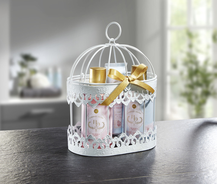 - Bade-Set, 4-teilig, in Farbe ROSA-GOLD-HELLBLAU Ansicht 2