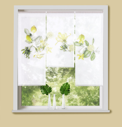 Fensterbehang Zitrone, 3-teilig