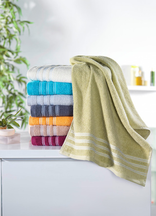 Handtücher - Flauschig weiche und saugstarke Frottier-Serie, in Größe 200 (2 Handtücher, 50/100 cm) bis 204 (1 Duschtuch, 70/140 cm), in Farbe TÜRKIS – Farbe TÜRKIS – Ansicht 